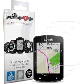طقم واقي الشاشة لـ Garmin Edge 520 ، 520 Plus ، 820 (Glass Bedged) 3 عبوات