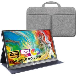 KYY 15.6" Portable Monitor (K3-G) and Travel Bag