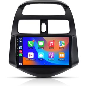 9 Inch Android 13 Touch Screen Car Stereo Radio for Chevy Spark 2013-2015 Wireless Android CarPlay Bluetooth WiFi GPS Navigation.