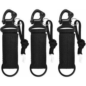 DONGKER 3 PCS Tactical Hanging Belt,Nylon Tactical Gear Clip Band Webbing Buckle Strap Clip for Hiking Outdoor Activities