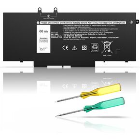 68Wh 3HWPP Laptop Battery 15.2V Replacement for Dell Latitude 5401 5410 5411 5501 5511 5510 Inspirion 17 7500/7506 2-in-1 Black Precision 3551 3541 03HWPP 10X1J N2NLL 1VY7F 451-BCMN