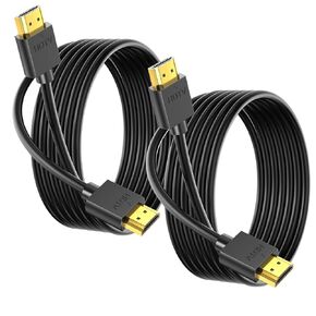 10FT HDMI Cable 3-Pack, 4K HDMI to HDMI Cable 10 FT,High Speed Shielded HDMI 2.0 Cord with 2k@165/144Hz,HDCP 2.2, HDR, ARC & CL3 Rated | for Laptop, Monitor, TV PS5, PS4, Xbox One, Fire TV, Soundbar