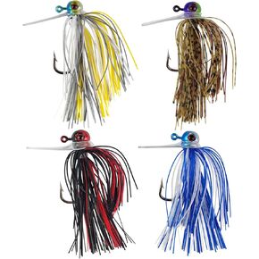 Scrounger Jig Head for Bass Fishing, Snag-Free Design Swim Jigs Bass Finesse Jig for Smallmouth and Largemouth Bass 1/2oz 3/5oz