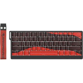 X60 HE 60% Rapid Trigger Wireless Gaming Keyboard,Hall Effect Magnetic Switches,Adjustable Actuation,0.1ms Ultra-Low Latency, 8KHz Polling Rate,3-Mode RGB,PBT Keycaps for Win/Mac-Black&Red