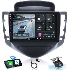 Car Radio for Chevrolet Chevy Cruze 2009-2015: Upgrade Android 12 5G WiFi 9" 1280 * 800 IPS Touch Screen Stereo - with Wireless Carplay Android Auto GPS Bluetooth RDS FM Mirror Link Backup Camera SWC