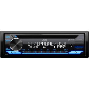 JVC KD-T720BT - CD Car Stereo, Single Din, Bluetooth Audio and Hands Free Calling w External Microphone, CD, MP3, USB, AUX Input AM/FM Radio, High Power Amp, Amazon Alexa Voice Control (Renewed)