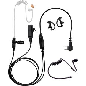 BCT22PROBTM-M1 Earpiece w/Mic Compatible with Motorola CP200D CP100D R2 DEP450 BPR40D CP200 CP185 BPR40 Yaesu FT-65 FT-25 FT-4X/V XiR P3688