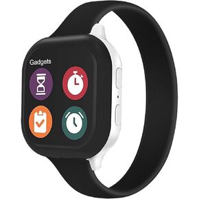 Solo Loop Slim Band Compatible with Apple Watch Bands 38mm 40mm 41mm 42mm 44mm 45mm 46mm, Stretchy Silicone Elastic Women Sport Thin Strap for iWatch Series Ultra SE 10 9 8 7 6 5 4 3 2 1
