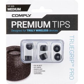 Comply TWR-200-B | Memory Foam Replacement Earbud Tips for Bang & Olufsen EX, Beats Solo Buds, Devialet Gemini & More | Ultimate Comfort, Secure Fit, Superior Noise Isolation | Black (S/M/L) (3 Pairs)