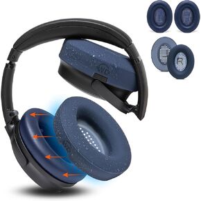 WC SweatZ and PadZ Bundle Pack for Bose QuietComfort 35 Headphones | Replacement Earpads and Sweat Covers | Midnight Blue