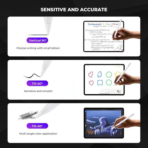 6Pack Replacement Pencil Tips for Apple Pencil Pro/2nd Gen/1st Gen/USB-C，Upgraded iPad Pen Tips with Storage Case, IPad Pro Pencil Tips Sets, Accessories for Apple Pencil （Blue 6 in 1） in Kuwait
