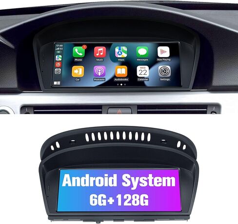 ستيريو لـ E60 E90 CCC: وحدة نظام نظام نظام التشغيل Android 128G مع Carplay اللاسلكي لشركة BMW E63 E64 E64 E91 E92 E93 2005-2008 ، 8.8 "شاشة اللمس بعد البيع مع GPS الكاميرا الاحتياطية in Kuwait