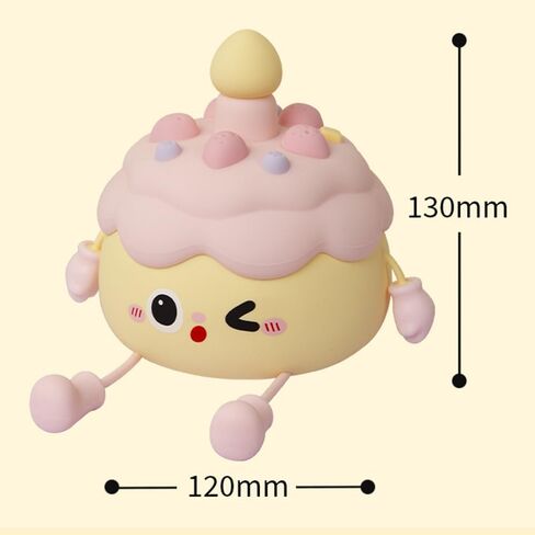 Avocado Night Light, Fruit Night Lamp for Kids Bedroom USB Rechargeable Lamps 3 Brightness Levels, Nursery Bedside Delay-Off Nightlight for Baby Toddler Boys Girls Birthday Christmas, Pink in Saudi Arabia