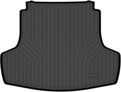 GINOWY-Floor Mats Cargo Liner for Kia K5 2021-2024 2025 (Only FWD Models) & for Hyundai Sonata 2020-2025, TPE All Weather 2024 K5 Car Floor Mats Set, 2024 Sonata Trunk Mat Anti-Slip Durable Black in Kuwait