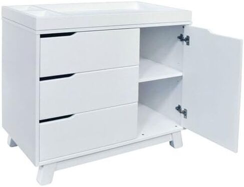 Babyletto Hudson 3-Drawer Changer Dresser with Removable Changing Tray in Forest Green, Greenguard Gold Certified in Kuwait