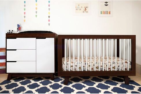 Babyletto Hudson 3-Drawer Changer Dresser with Removable Changing Tray in Forest Green, Greenguard Gold Certified in Kuwait