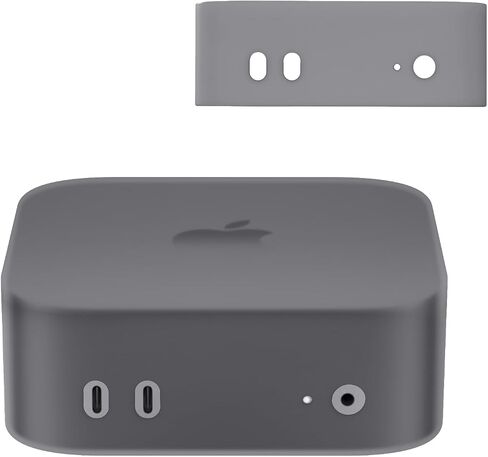 Silicone Protective Cover for Mac Mini 2024 - Drop, Scratch, Shock & Dust Proof - Clear Black in Saudi Arabia