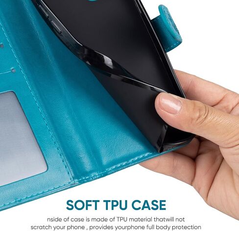 Case for Pixel 9 Pro XL Case, Google 9 Pro XL GGX8B Wallet Case with Tempered Glass Screen Protector, Flower Leather Flip Credit Card Holder Stand Phone Cover for Google Pixel 9 Pro XL Brown in Kuwait