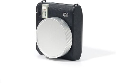 غطاء واقعي للعدسة متوافق مع Fujifilm Instax Mini 99 كاميرا فورية ، وغطاء عدسة Instax Mini 99 ، وقبعة الألومنيوم مع حبل مضاد للوقوع وحقيبة مقاومة للغبار-الفضة in Kuwait