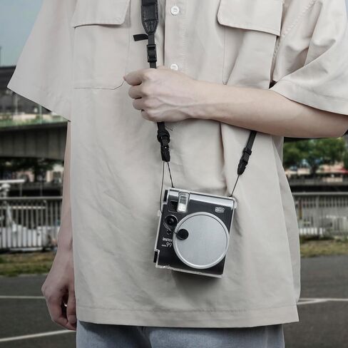 غطاء واقعي للعدسة متوافق مع Fujifilm Instax Mini 99 كاميرا فورية ، وغطاء عدسة Instax Mini 99 ، وقبعة الألومنيوم مع حبل مضاد للوقوع وحقيبة مقاومة للغبار-الفضة in Kuwait