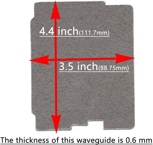 2 PCS Microwave Oven Parts Mica Slice Super Thick Heat Insulation Accessories,Waveguide Cover for Frigidaire 5304464061 in Saudi Arabia