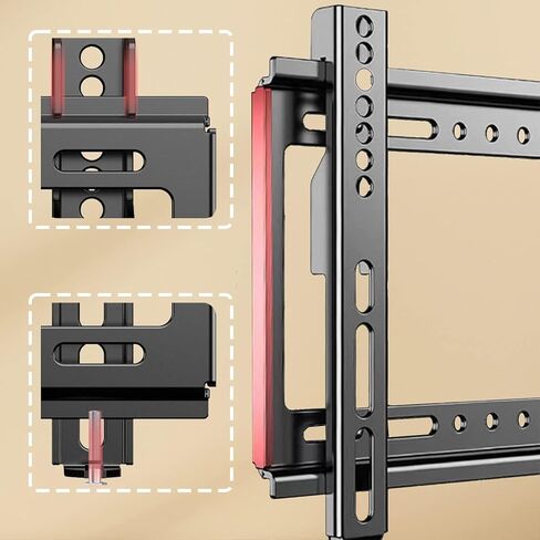 TV Wall Mount, Fixed TV Wall Mount Bracket, Low Profile Design for Most 26-55 inch LED LCD OLED-4K Flat Screen TVs up to 100lb Ultra Slim Fixed TV Mount with Max VESA 400x400mm in Saudi Arabia