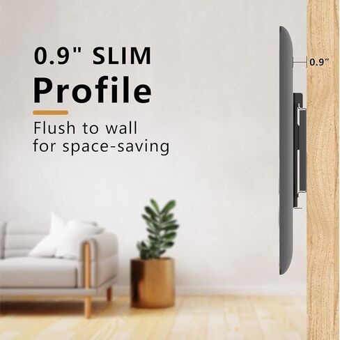 TV Wall Mount, Fixed TV Wall Mount Bracket, Low Profile Design for Most 26-55 inch LED LCD OLED-4K Flat Screen TVs up to 100lb Ultra Slim Fixed TV Mount with Max VESA 400x400mm in Saudi Arabia