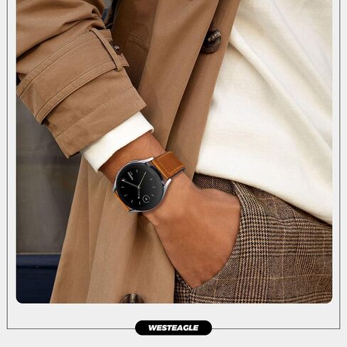 2 حزمة من الجلد المغناطيسي المتوافق مع Samsung Galaxy Watch 7/6/5/4/نشط 2 40 مم 44 مم/مشاهدة 6 الكلاسيكية 43 مم 47 مم/مشاهدة 5 Pro 45mm/Watch 4 الكلاسيكية 42 مم 46 مم ، حزام 20 مم للرجال in Kuwait
