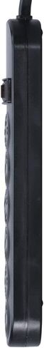 PS089BK Flat Plug 6 AC Strip Huffice Outlet مع Twist Lock ، 14/3 AWG ، ABS ، UL مدرج ، أسود ، 9 أقدام in Saudi Arabia