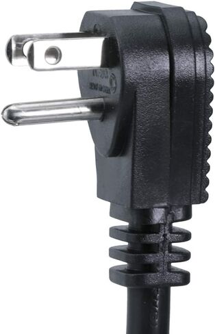 PS089BK Flat Plug 6 AC Strip Huffice Outlet مع Twist Lock ، 14/3 AWG ، ABS ، UL مدرج ، أسود ، 9 أقدام in Saudi Arabia