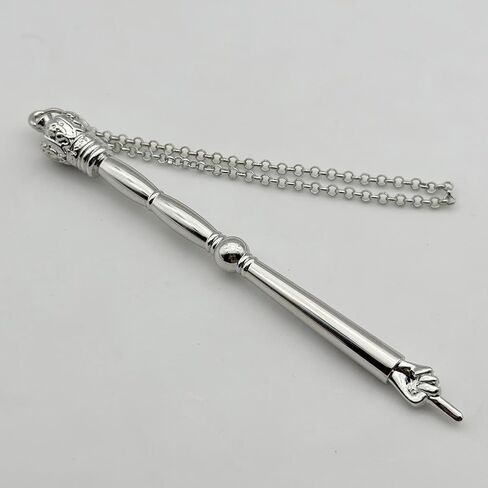 Bible Pointer Hand Pointer, Works of Art, Connected Chain Decorated,Bible Reading Tool,Torah Pointer, Silver Crown Head in Kuwait