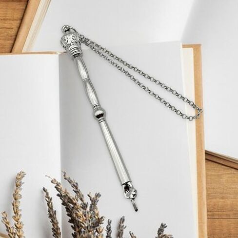 Bible Pointer Hand Pointer, Works of Art, Connected Chain Decorated,Bible Reading Tool,Torah Pointer, Silver Crown Head in Kuwait