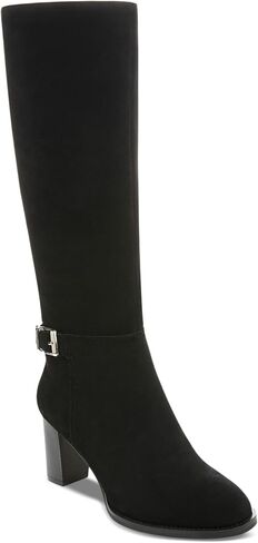 Giani Bernini Womens Lennoxx Suede Tall Knee-High Boots Black 7.5 Medium (B,M) in Saudi Arabia