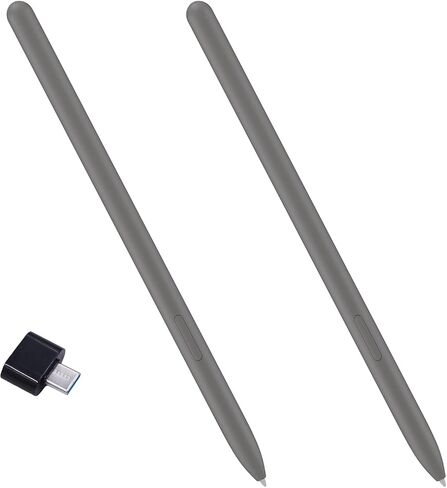 2 Pack Galaxy Tab S9 FE S Pen WithoutBluetooth for Samsung Galaxy Tab S9 FE Stylus Pen Replacement for Galaxy Tab S9 FE S Pen 4,096 Pressure Levels (Gray) Type-C Convertor in Saudi Arabia