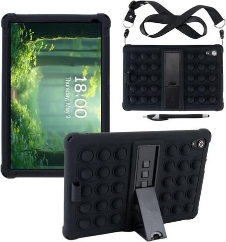Case for Urao C107 10.1 inch Tablet/Jeazans OC101/ C107 Android 10.1 inch Tablet/HiGrace C107/ ZOFYWNAS C107/ Pswarfd 10 inch Tablet with Shoulder Strap, Stylus case (Colorful Dark Blue) in Saudi Arabia