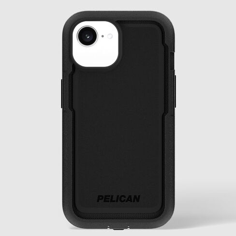 Pelican Voyager iPhone 16e (2025) / 15/14 / 13 Phone Case [Compatible with MagSafe] with 18ft Military-Grade Drop Protection - Heavy Duty Cover with Belt Clip Holster for iPhone 16e (2025) - Black in Saudi Arabia