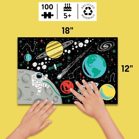 Mudpuppy Moonlight Ballet – 100 Piece Glow in The Dark Puzzle with Magical Scene of Iconic Swan Lake Ballet and Hidden Puzzle Details in The Dark for Children Ages 5 and Up in Saudi Arabia