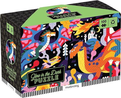 Mudpuppy Moonlight Ballet – 100 Piece Glow in The Dark Puzzle with Magical Scene of Iconic Swan Lake Ballet and Hidden Puzzle Details in The Dark for Children Ages 5 and Up in Saudi Arabia