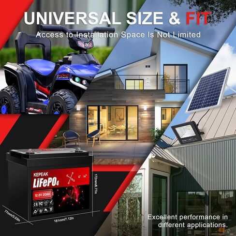 بطارية Kepeak 12V 20ah LifePo4 ، بطارية ليثيوم قابلة للشحن 20 أ مع BMS ، وكثافة طاقة أعلى 256WH تصل إلى 4000 دورة ، مثالية لمحرك التصداري ، بوكب ، الدراجات البخارية في الهواء الطلق ، في الهواء الطلق in Saudi Arabia