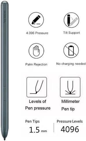 2 Pcs Z Fold 4/Fold 3 Slim S Pen Fold Edition Compatible with Samsung Galaxy Z Fold 4 and Z Fold 3 All Versions,Fold 4 S Pen 1.5mm Pen Tips 4096 Levels of Pressure Sensitivity with 3pcs Tips (Green) in Kuwait