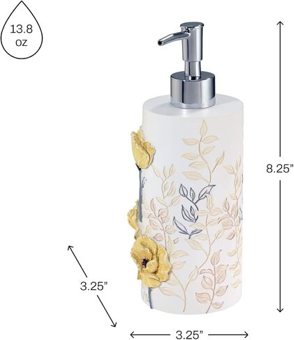 Avanti Linens - Waste Basket, Decorative Trash Can, Chic Home Decor (Marielle Collection) in Saudi Arabia
