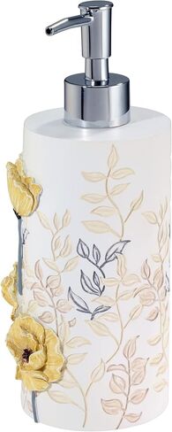 Avanti Linens - Waste Basket, Decorative Trash Can, Chic Home Decor (Marielle Collection) in Saudi Arabia