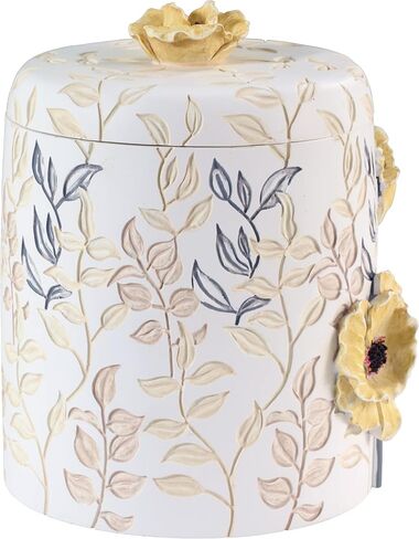 Avanti Linens - Waste Basket, Decorative Trash Can, Chic Home Decor (Marielle Collection) in Saudi Arabia