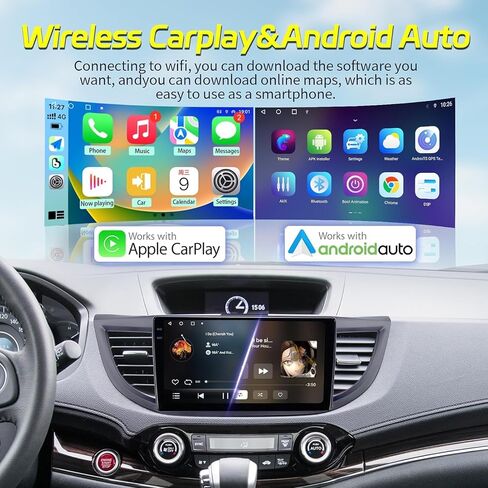 8 Core Car Radio for Honda CRV 2012-2016 5Ghz WiFi 10 Inch Touch Screen Car Stereo with Wireless Carplay Android Auto Bluetooth 48 EQ DSP SWC GPS Navigation Mirror Link Backup Camera 4+64 GB in Saudi Arabia