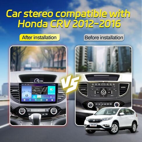8 Core Car Radio for Honda CRV 2012-2016 5Ghz WiFi 10 Inch Touch Screen Car Stereo with Wireless Carplay Android Auto Bluetooth 48 EQ DSP SWC GPS Navigation Mirror Link Backup Camera 4+64 GB in Saudi Arabia