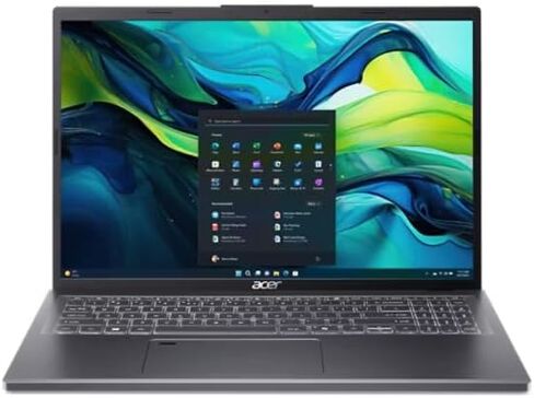 acer 2024 Laptop | Aspire 16 | 16" 1920 x 1200 IPS | Intel-10 Core 7 150U | NVIDIA GeForce RTX 2050 |24GB DDR5 | 1TB SSD | Windows 10 Pro | Wi-Fi 6E - BT 5.3 - Backlit KB - 1080p Camera - Steel Gray in Saudi Arabia