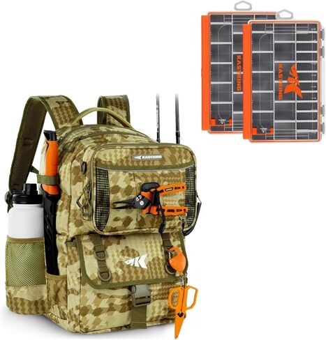 KastKing BaitSpace 50L Fishing Tackle Backpack and HyperSeal Waterproof Tackle Box in Saudi Arabia