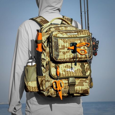 KastKing BaitSpace 50L Fishing Tackle Backpack and HyperSeal Waterproof Tackle Box in Saudi Arabia