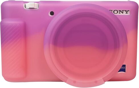 علبة الكاميرا لـ Sony ZV-1 و ZV1 Case Cover Cover Camera Camera Sleeve Case Body Skin Case مع غطاء عدسة قابلة للإزالة للكاميرا الرقمية Sony ZV1 والرمادي in Kuwait