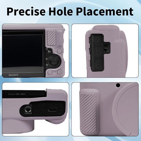 Easy Hood Camera Case Protective Cover for Sony ZV-1/ZV1 Camera,Black | With Removable Lens Cover,Soft Silicone,Anti-Scratch,Dustproof,Shockproof,Slim Fit,Lightweight,Enhanced Grip in Saudi Arabia